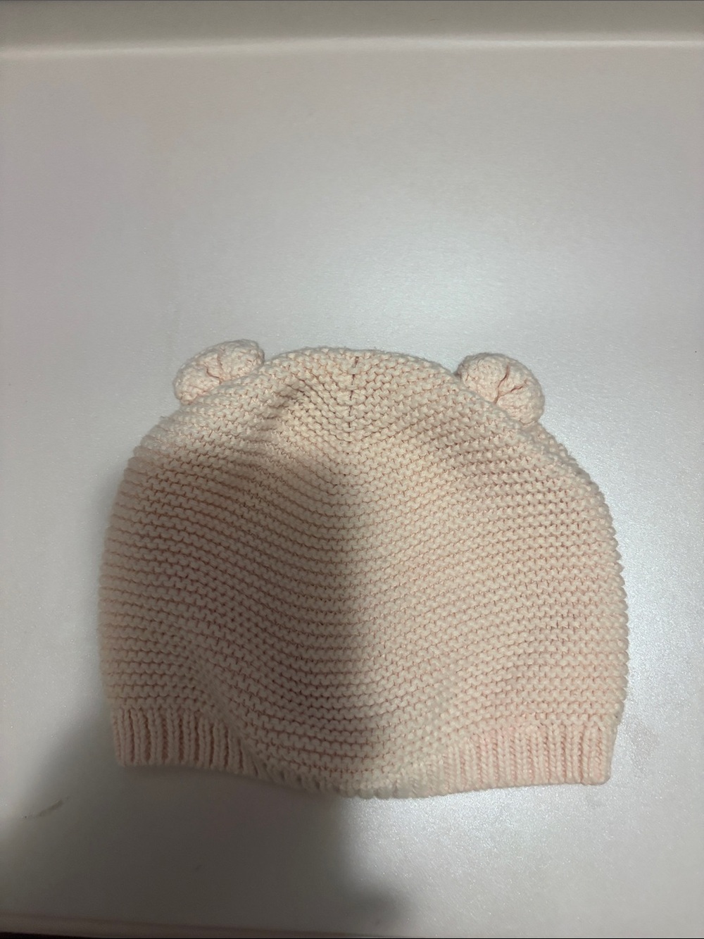 GAP Light Pink Knit Hat with Ear Accents - Picture 2 of 4